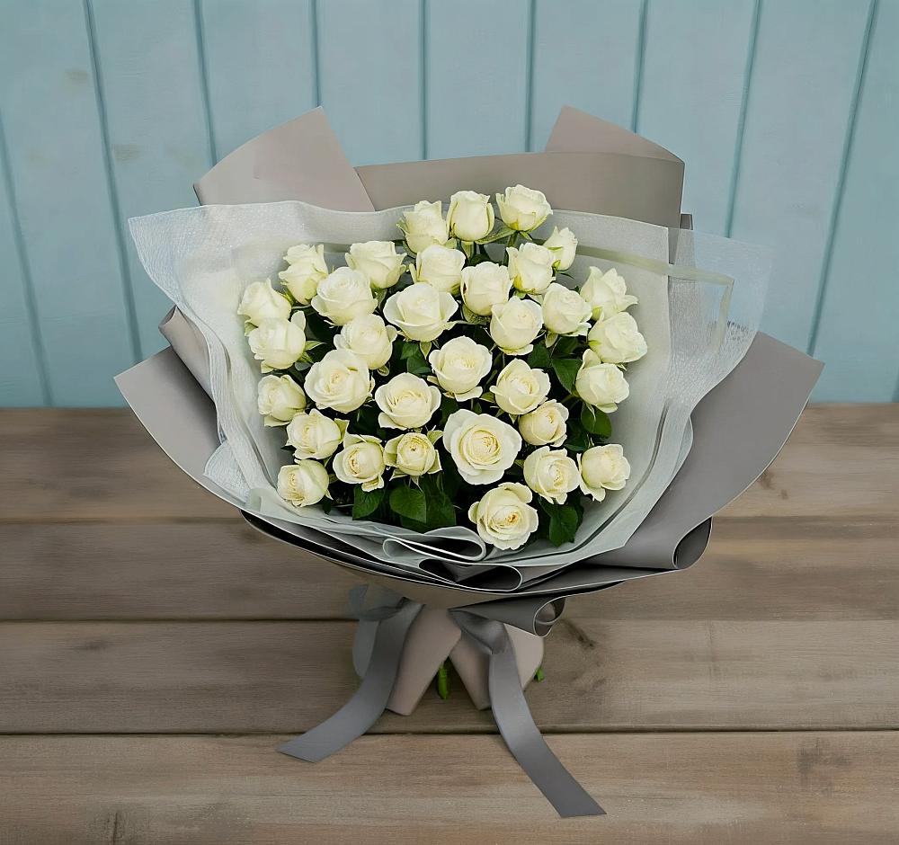 Букет Белоснежная нежность в Ельне