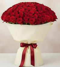 Букет 101 Красная роза Милано в Ельне