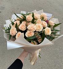 Букет Кремовые розы Латте в Ельне