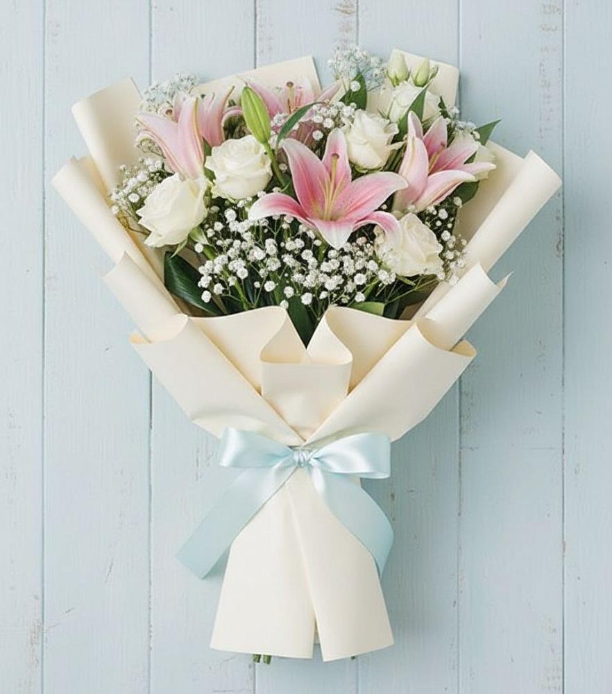 Букет цветов из: Лилии в Ельне