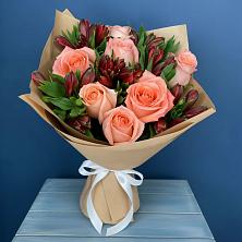 Букет цветов из:  Розы и Альстромерии в Ельне