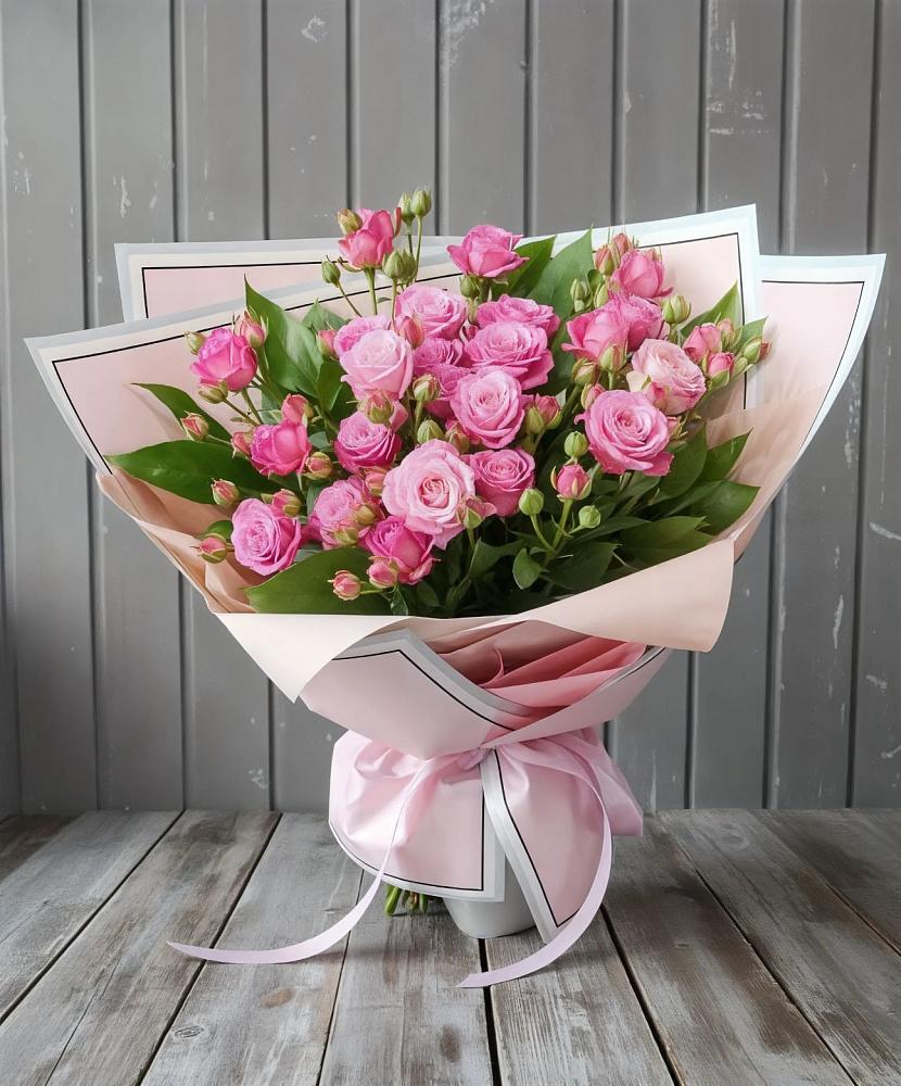 Букет Розовый кустик в Ельне