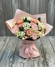 Букет цветов из:  Гвоздики, Розы и Хризантемы #REPLACE_PRED# Ельне