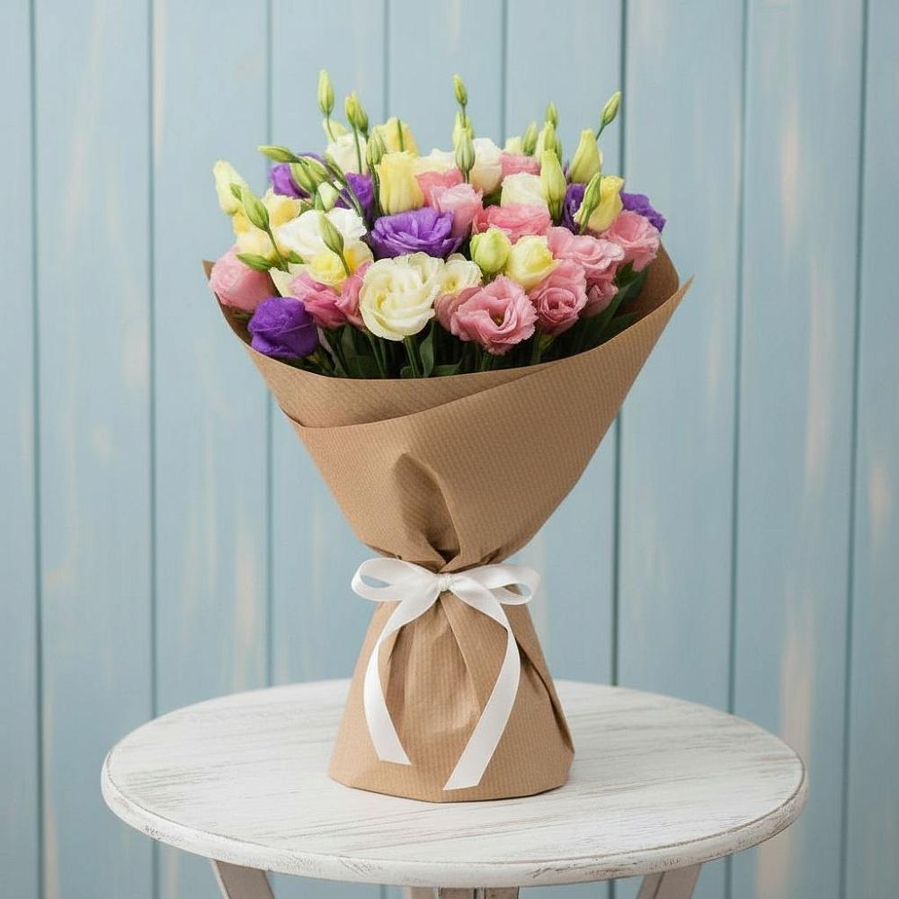 Букет цветов из: Лизиантусы в Ельне