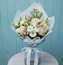 Букет цветов из:  Розы и Лизиантусы в Ельне