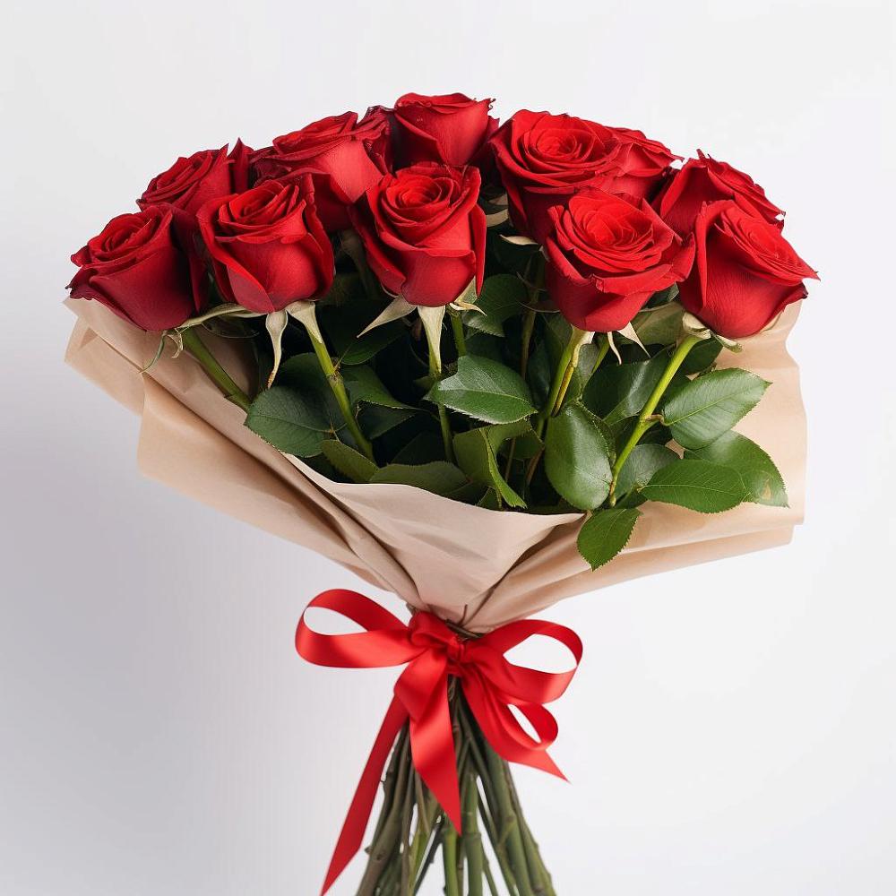Букет 11 Красных роз Эдлесс Лав в Ельне