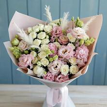 Букет цветов из:  Альстромерии и Розы #REPLACE_PRED# Ельне
